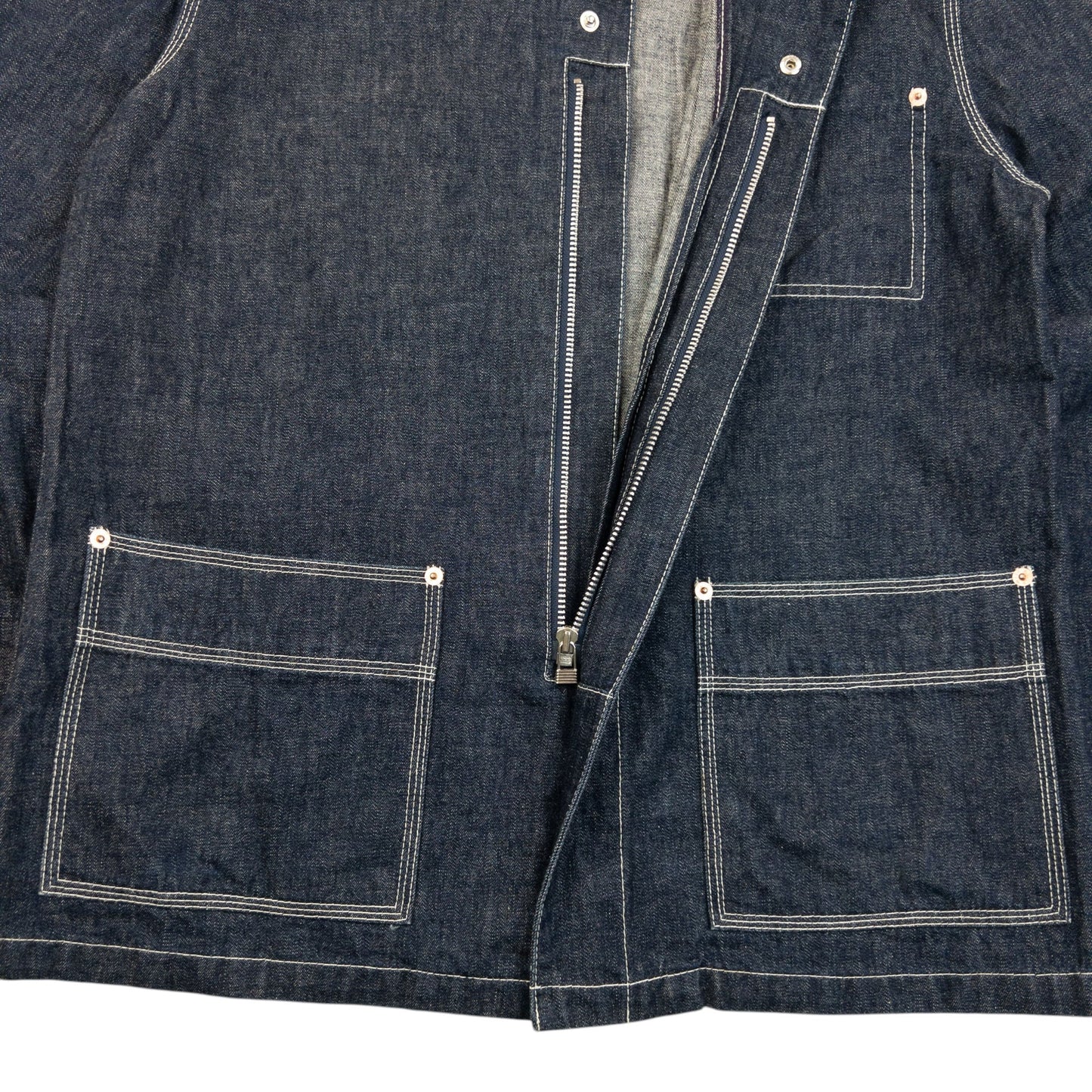 Vintage 2000s PPFM Lightweight Denim Jacket Size M | Medium, Navy