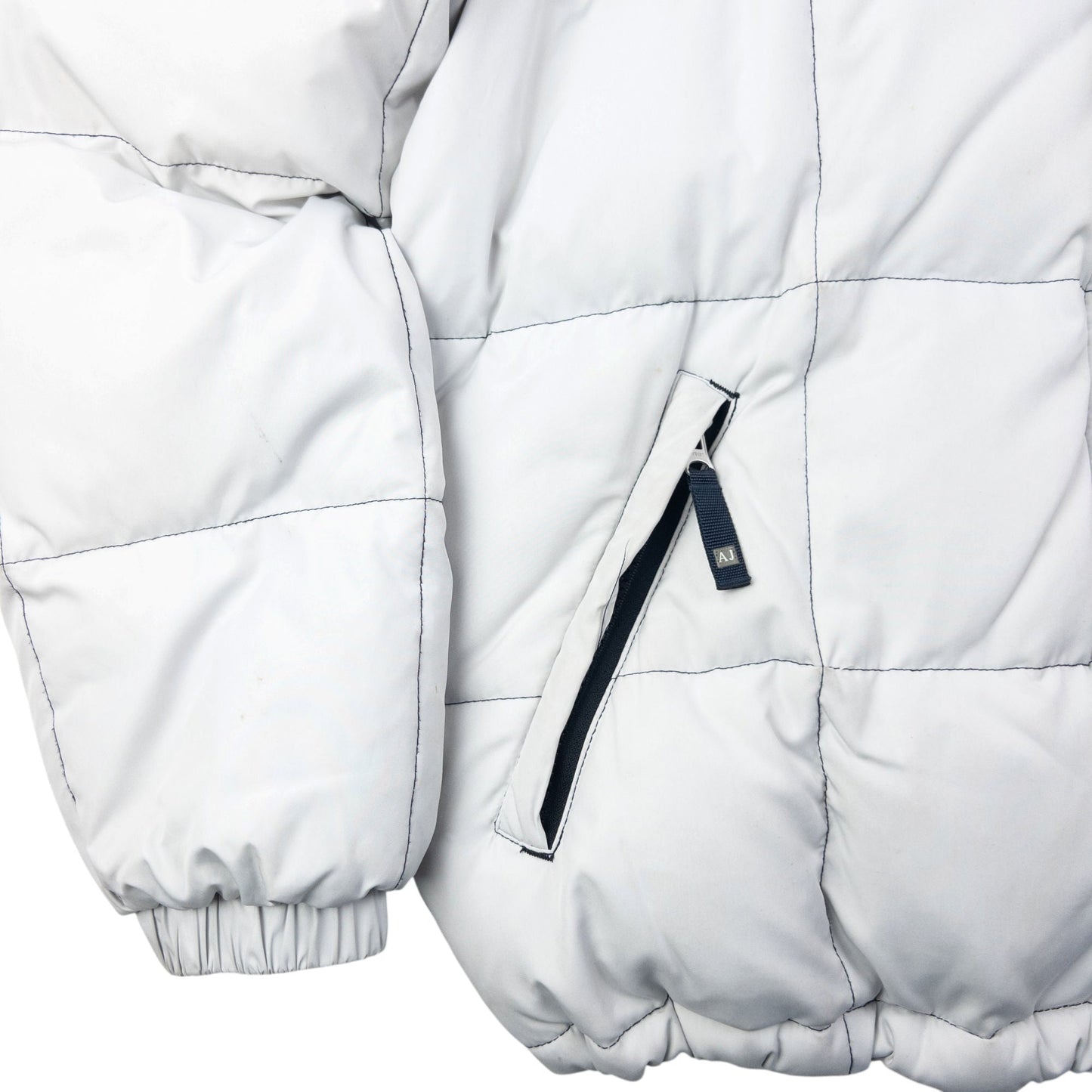 Vintage 2000s Armani Jeans Quilted Puffer Jacket Size M | Medium, Multicoloured