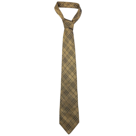 Vintage Burberry Nova Check Silk Tie