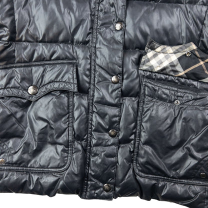 Vintage 2000s Burberry Blue Label Fur Hood Puffer Jacket Womens Size M | Medium, Multicoloured
