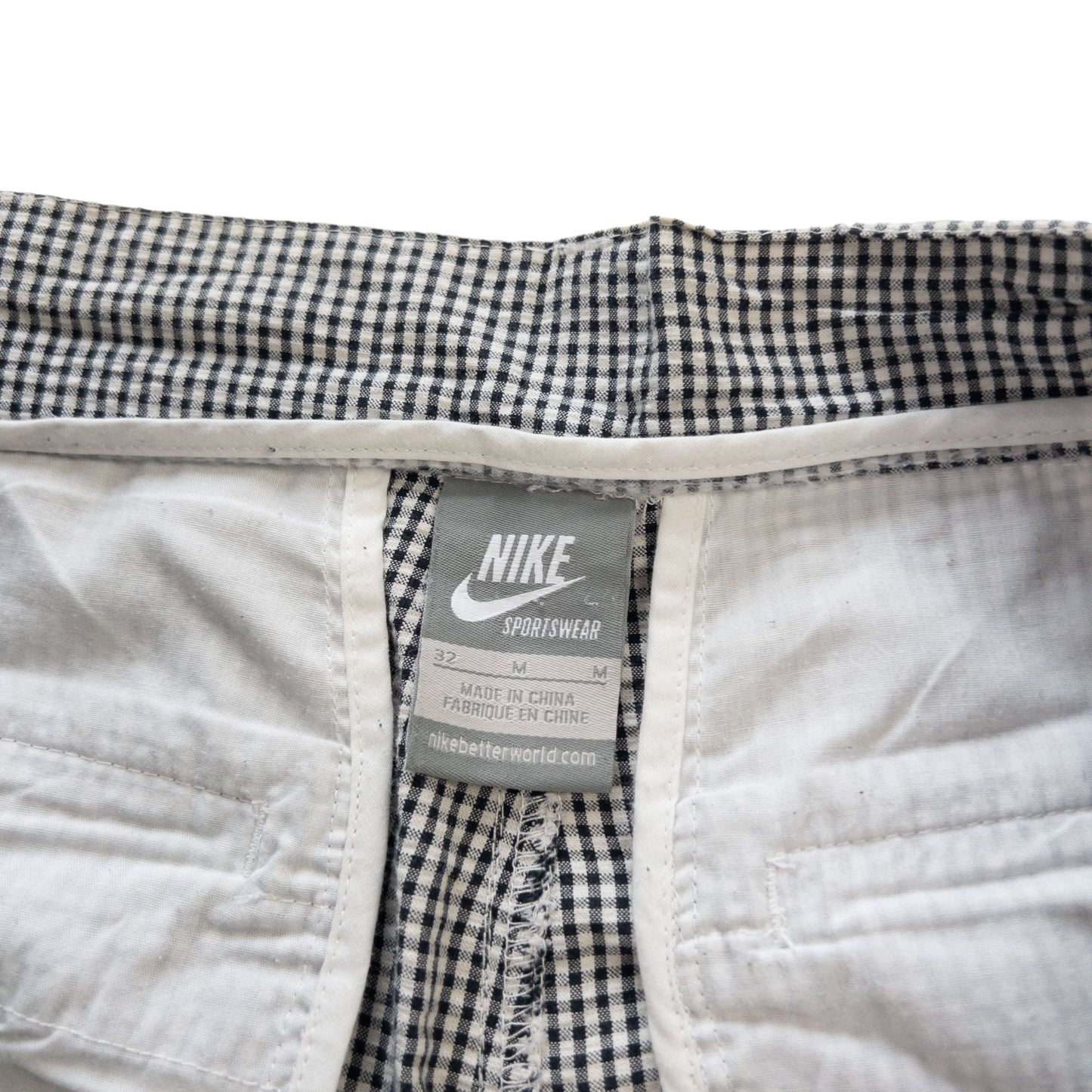 Vintage Nike Check Shorts Size W32