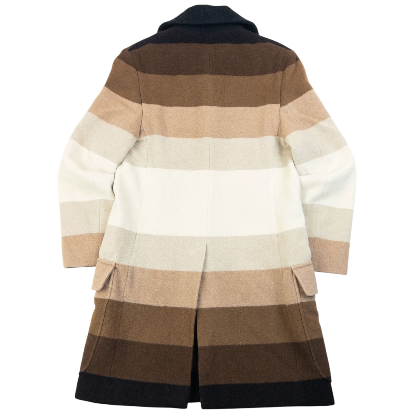 Vintage 2015 JW Anderson SAMPLE Striped Wool Jacket Size S | Small, Brown, Beige, Cream