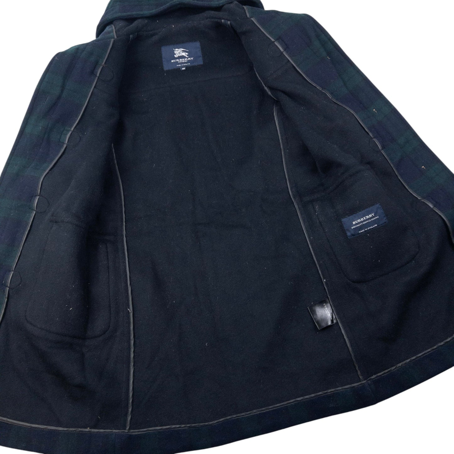 Vintage 2000s Burberry Nova Check Wool Duffle Jacket Womens Size M