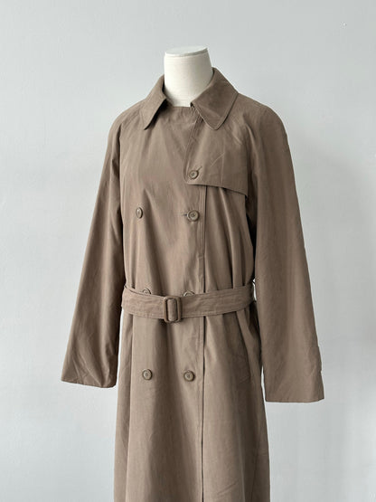 London Fog 1990s Double Breasted Belted Trench Coat - S