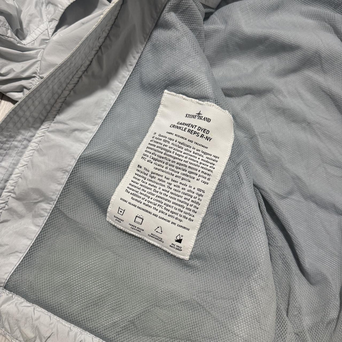 Stone Island Garment Dyed Crinkle Reps Jacket | XL, Grey