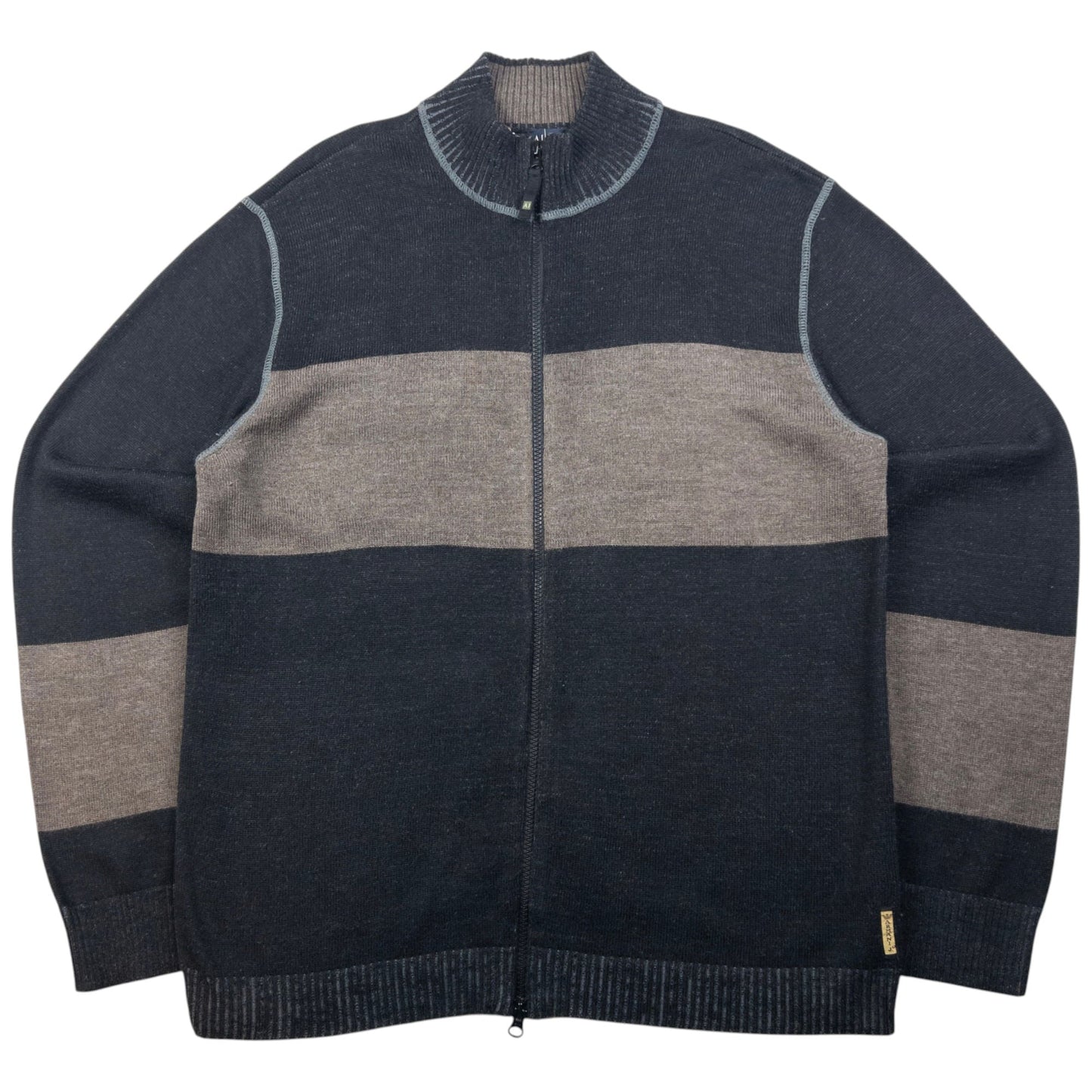Vintage Armani Jeans Zip Up Jumper Size XL | XL, Black