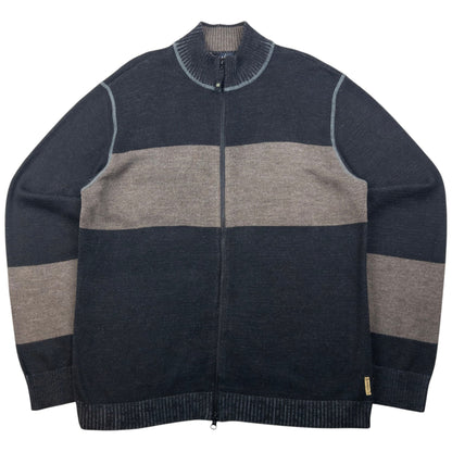 Vintage Armani Jeans Zip Up Jumper Size XL | XL, Black