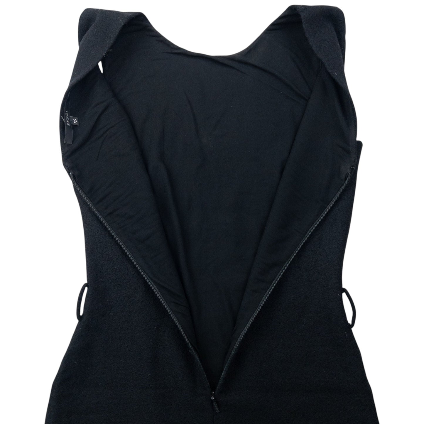 Vintage 2000s Gucci Sleeveless Wool Dress Womens Size XS | XS, Black