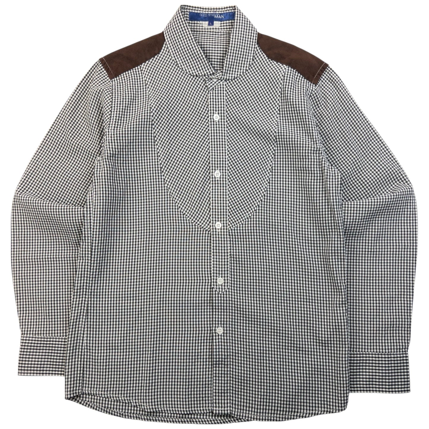 Vintage 2000s Junya Watanabe X Comme Des Garçons MAN Button Up Shirt Size S | Small, Multicoloured