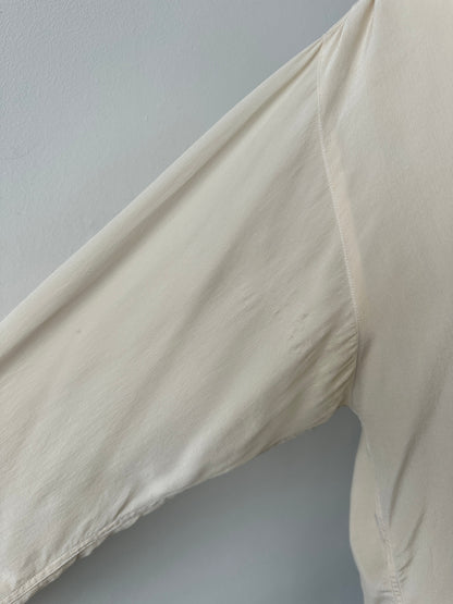 Italian Vintage 1990s Pure Silk Sheer Shirt - L