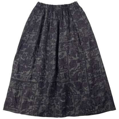 Vintage 90s Plantation By Issey Miyake Pattern Skirt Womens Size XL | XL, Grey