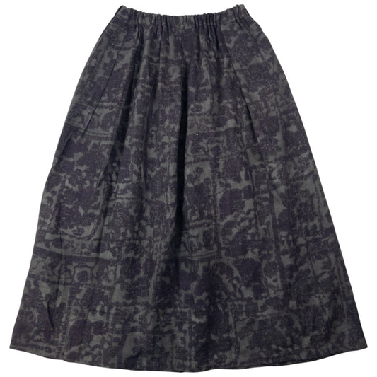 Vintage 90s Plantation By Issey Miyake Pattern Skirt Womens Size XL | XL, Grey