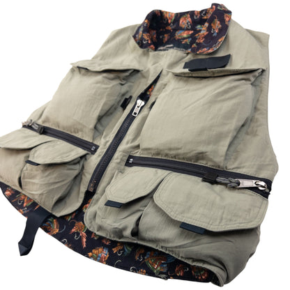 Vintage Simms Cargo Fishing Vest Gilet Size S