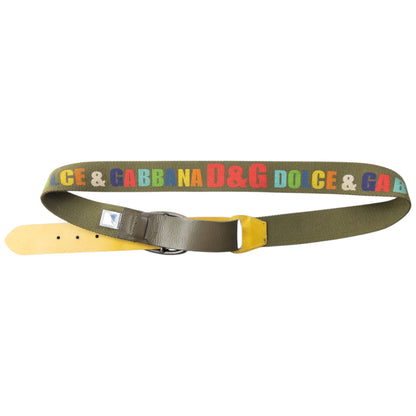 Vintage 2000s Dolce & Gabbana Rainbow Print Belt Size XL | O/S, Multicoloured