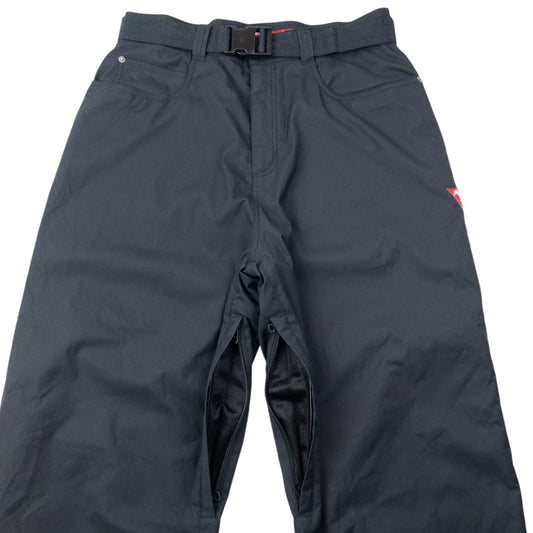 Vintage 90s Oakley Belt Waist Snowboarding Trousers Size L | Large, Black