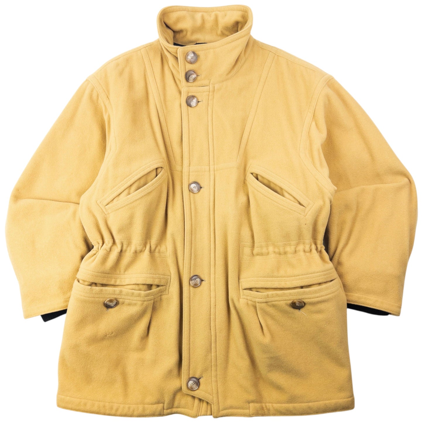 Vintage 90s Hugo Boss Zip Up Cashmere Jacket Size XL | XL, Yellow