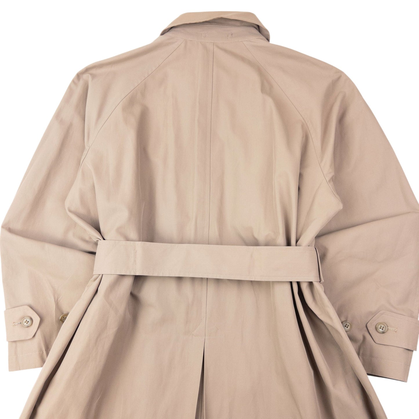 Vintage 2000s Yohji Yamamoto Central Japan Railway Belt Waist Trench Jacket Size L | Large, Beige