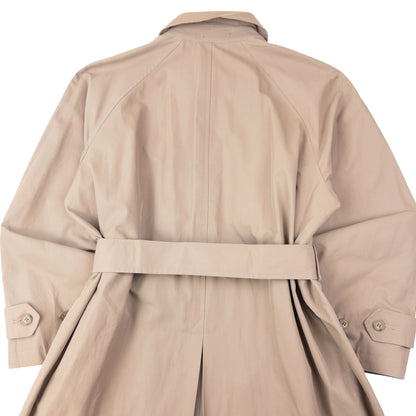 Vintage 2000s Yohji Yamamoto Central Japan Railway Belt Waist Trench Jacket Size L | Large, Beige