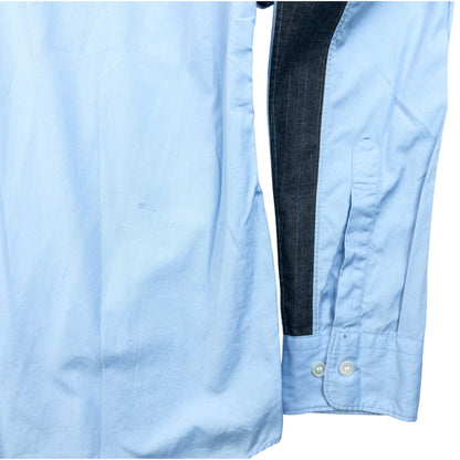 Vintage Comme Des Garçons HOMME DEUX Button Up Shirt Size S | Small, Blue