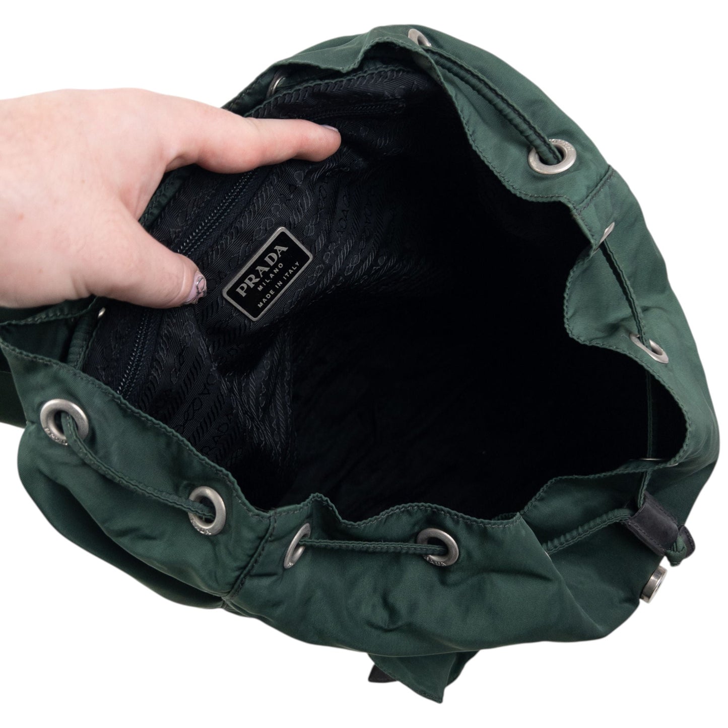 Vintage 90s Prada Cargo Bucket Backpack