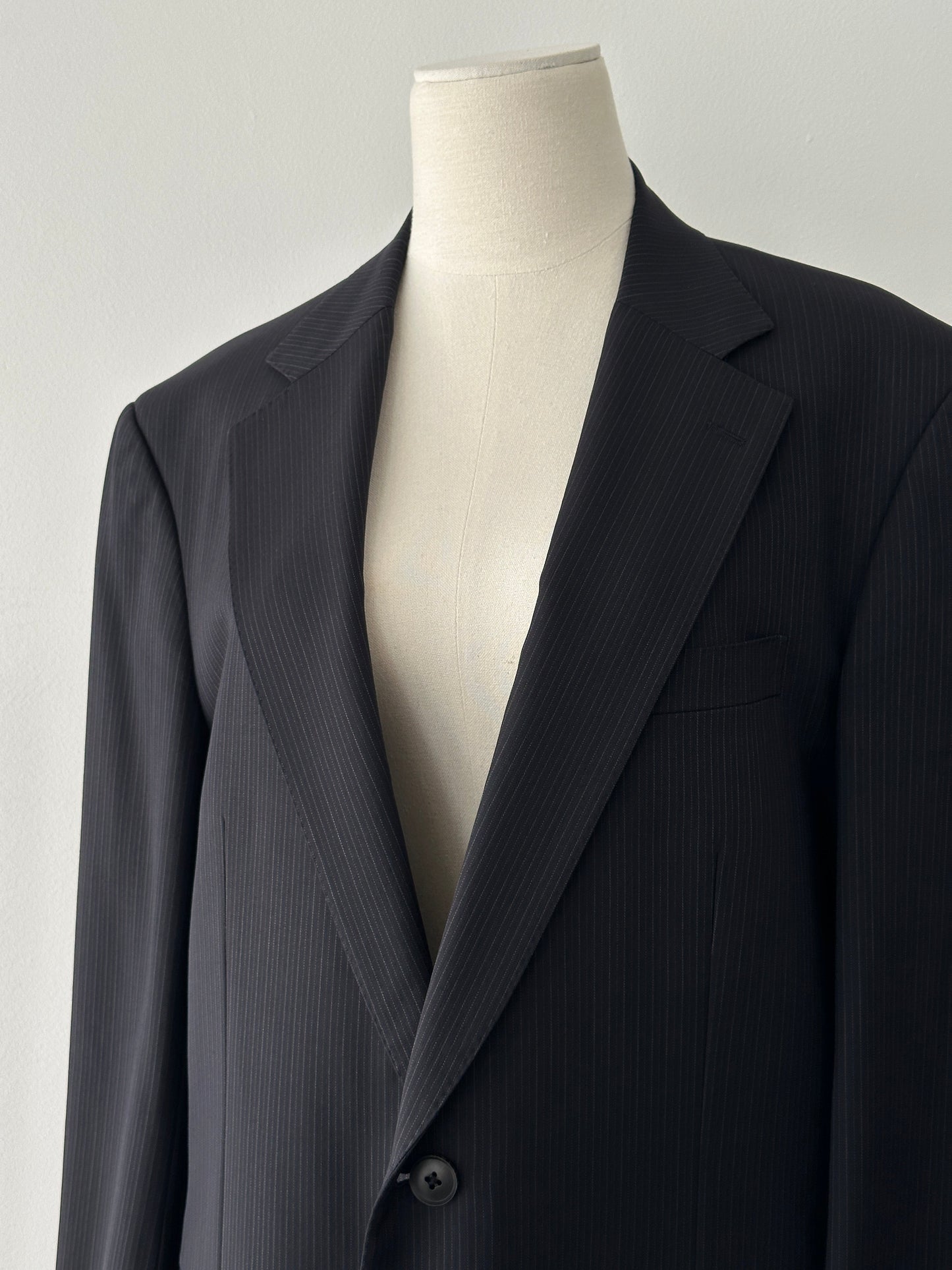 Burberry 2000s Wool Stripe Single Breasted Suit - 44R/W32