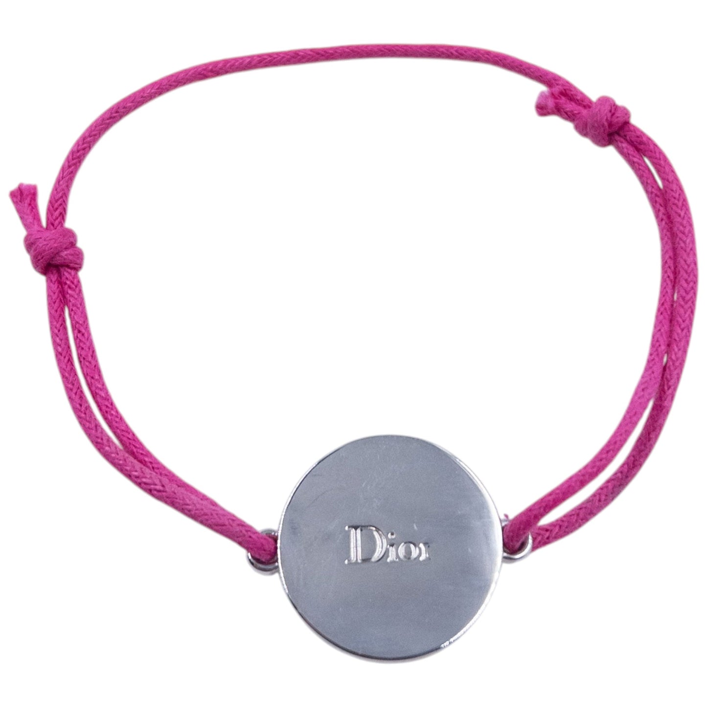 Vintage 2000s Dior Embossed Token Charm Bracelet | O/S, Pink