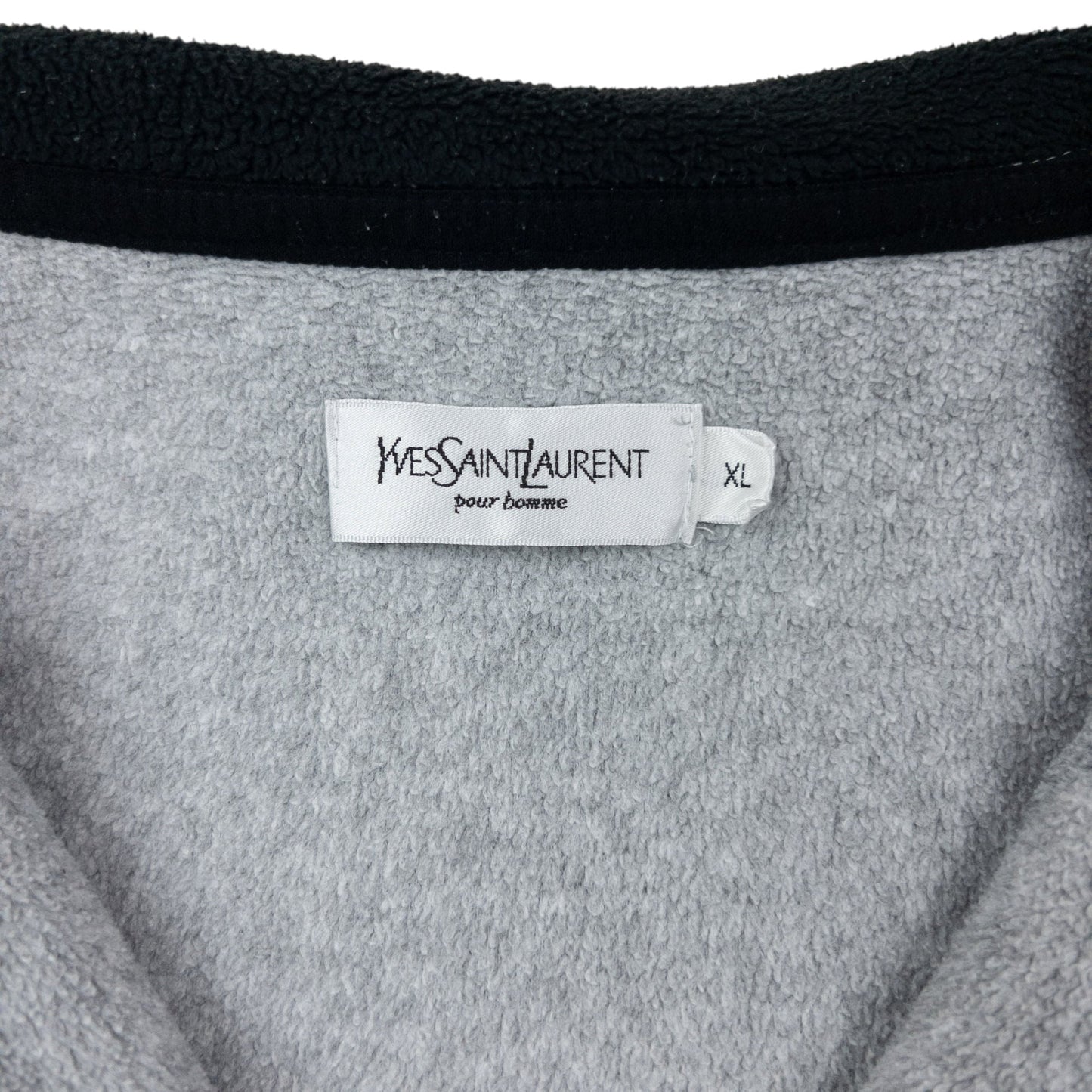 Vintage 2000s YSL Yves Saint Laurent Q Zip Fleece Sweatshirt Size XL | XL, Grey