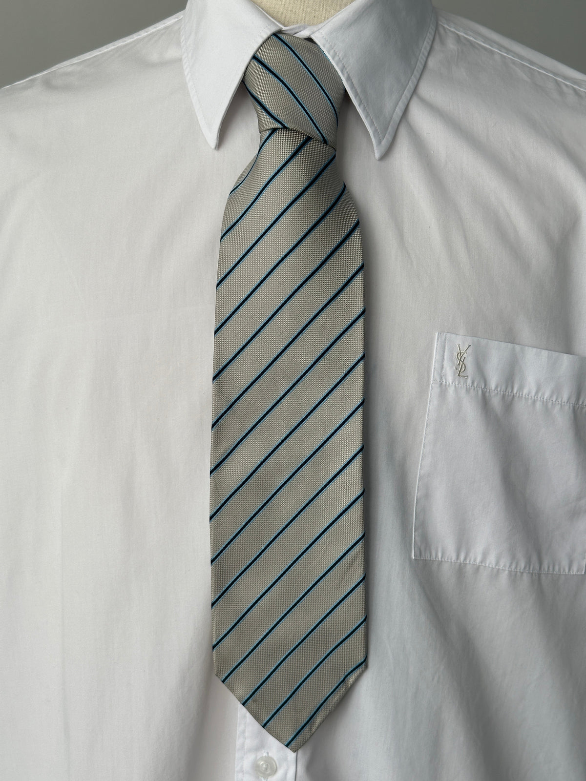 Vintage 1990s Pure Silk Striped Tie