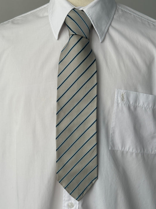 Vintage 1990s Pure Silk Striped Tie