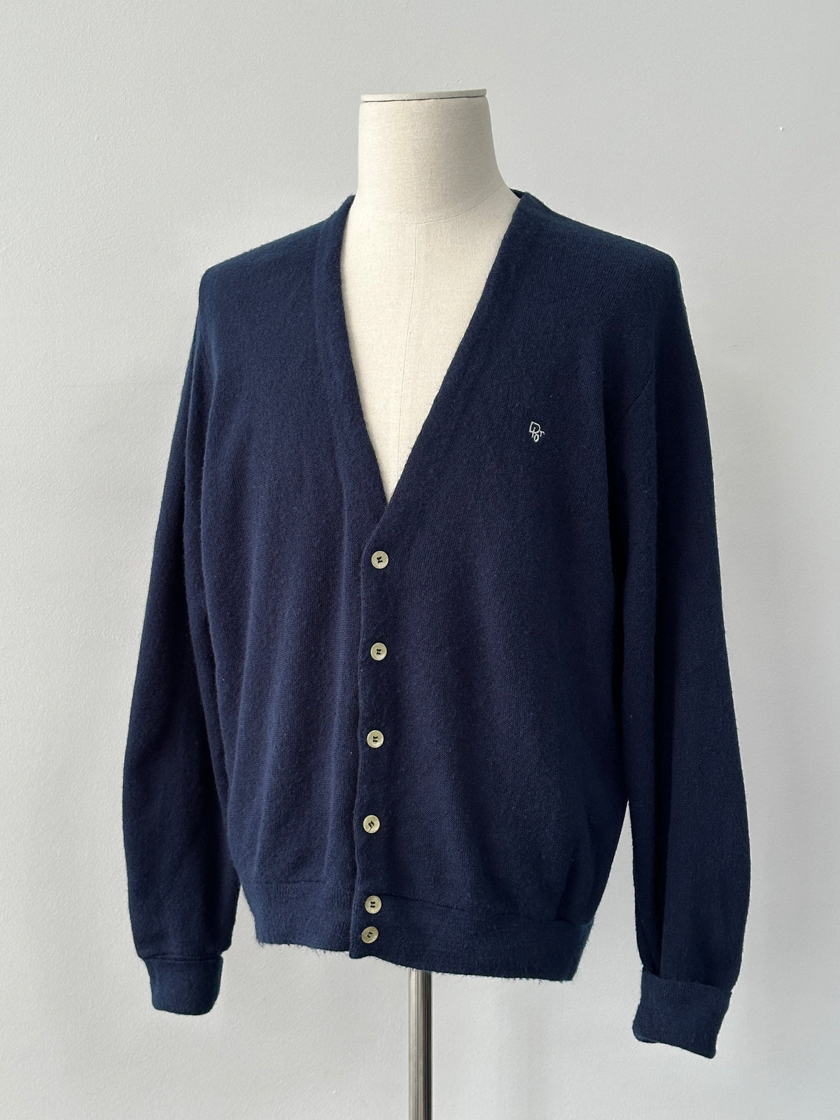 Christian Dior Monsieur 1990s Knit Logo Cardigan - M