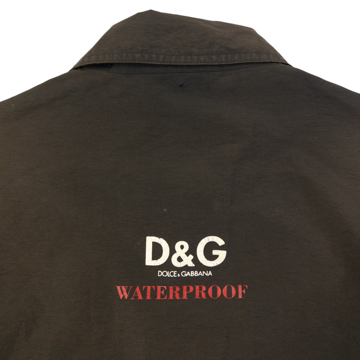 Vintage 2000s Dolce & Gabbana Waterproof Lightweight Jacket Size M | Medium, Brown