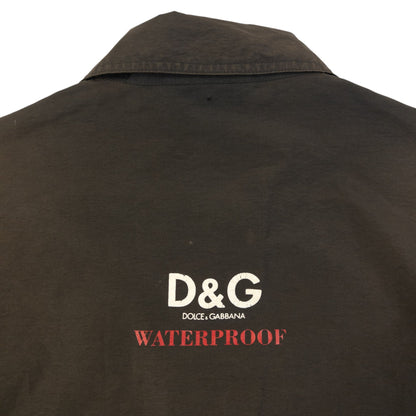 Vintage 2000s Dolce & Gabbana Waterproof Lightweight Jacket Size M | Medium, Brown