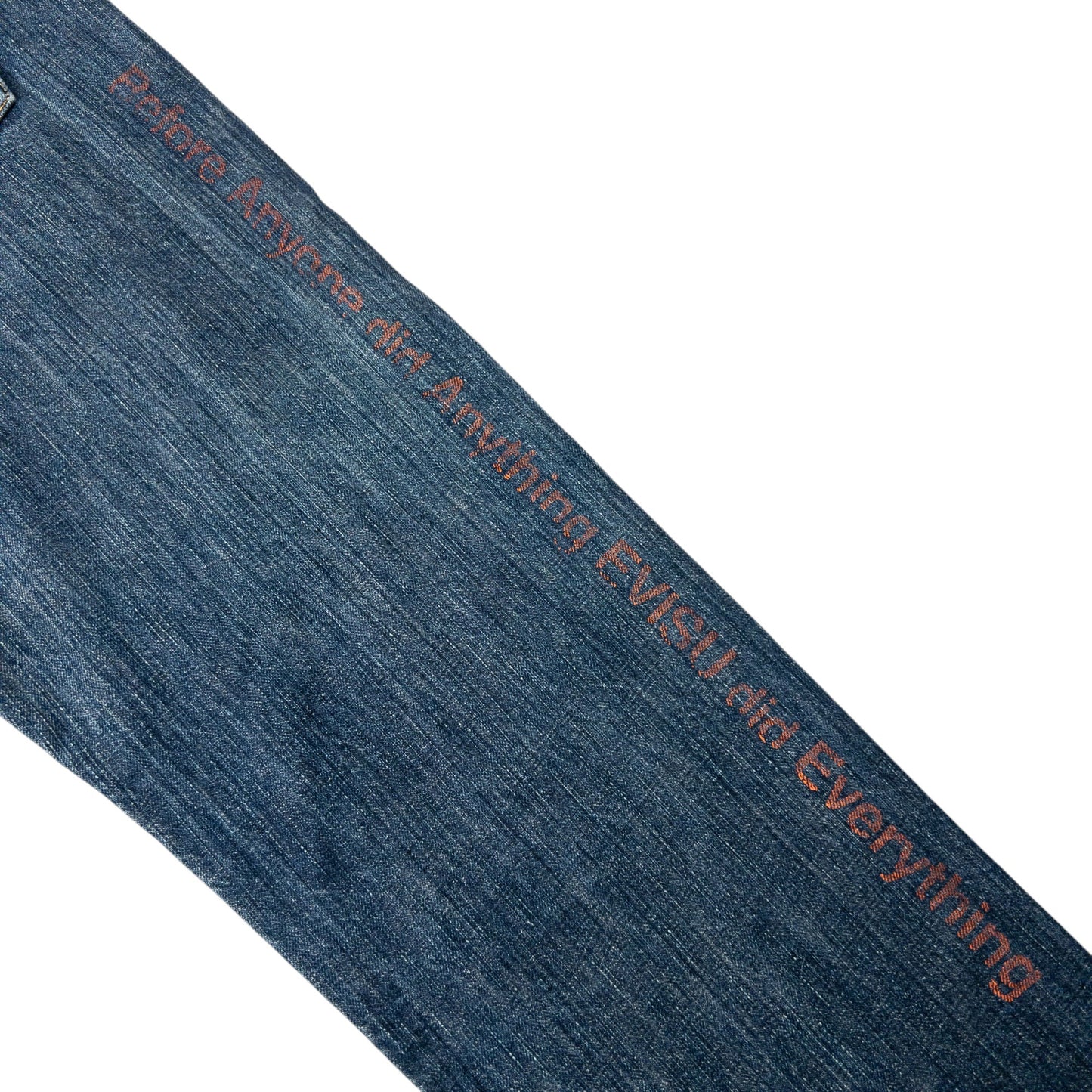 Vintage Evisu Gull Text Japanese Denim Jeans Size W32