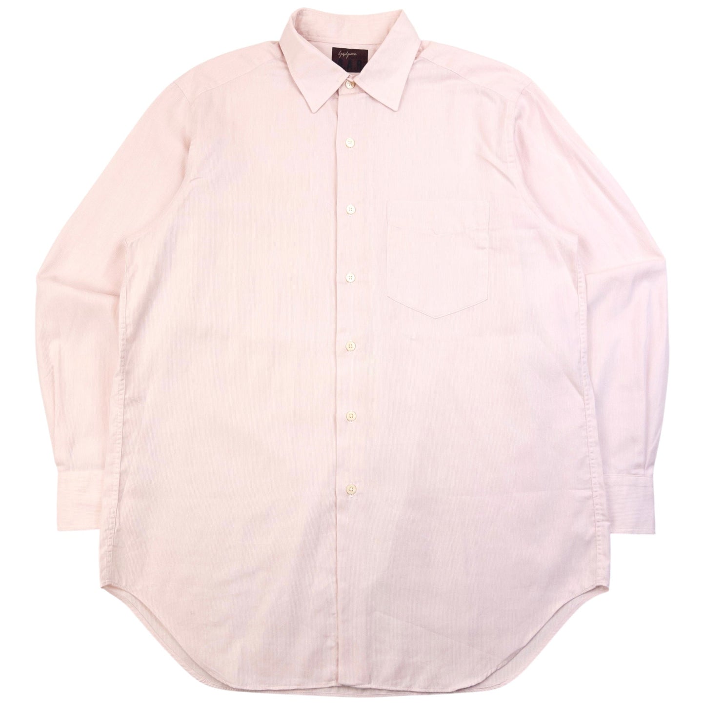 Vintage 90s Yohji Yamamoto D'Urban A.A.R Long Sleeve Button Up Shirt Size L | Large, Pink