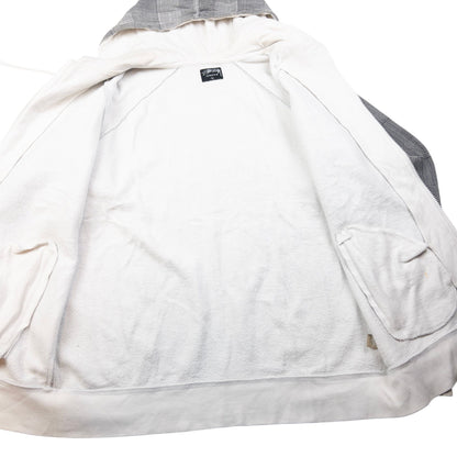 Vintage Stussy Checkered Zip Up Hoodie Size L