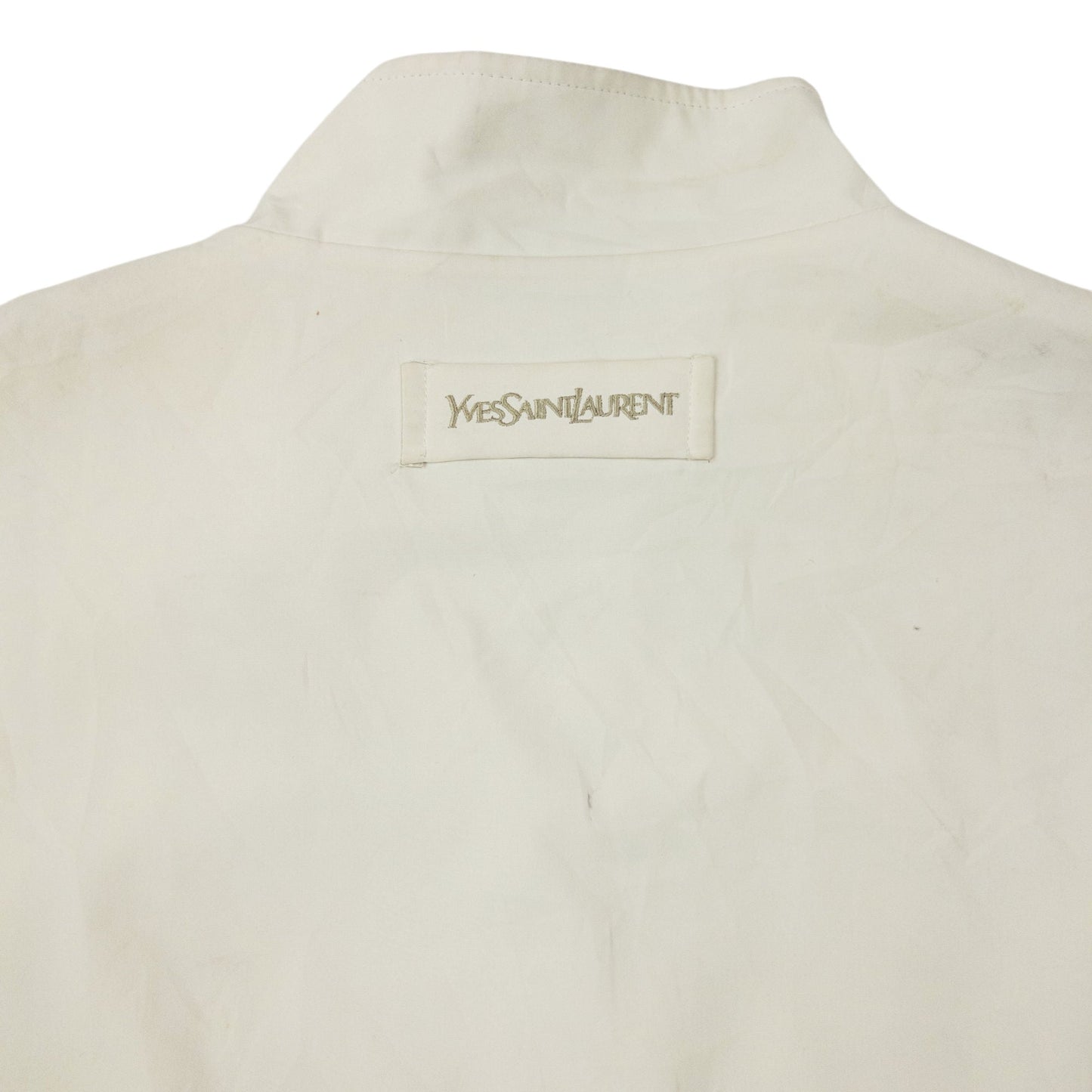Vintage 90s YSL Yves Saint Laurent Harrington Jacket Size XL | XL, Cream