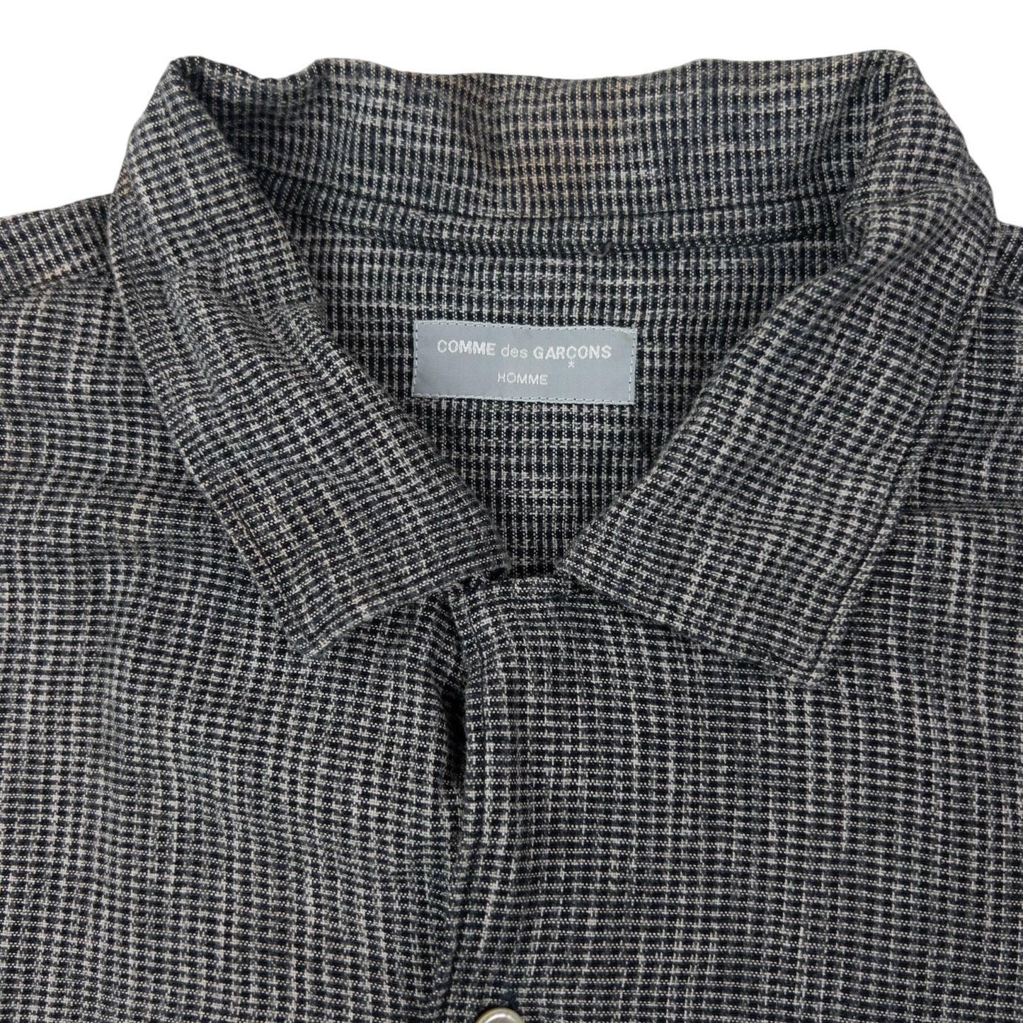 Vintage 90s Comme Des Garçons HOMME Long Sleeve Button Up Shirt Size | Large, Grey