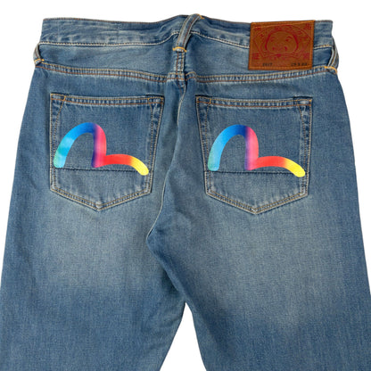 Vintage Evisu Double Gull Japanese Denim Jeans Size W32