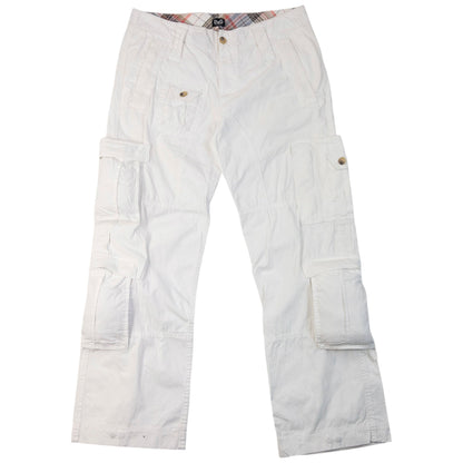 Vintage 2000s Dolce & Gabbana Cargo Trousers Size W35 | W35, White
