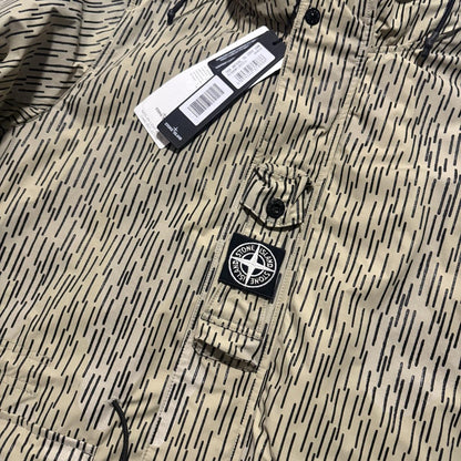 Stone Island Naslan Watro Reflective Rain Camo Jacket | Large, Camo
