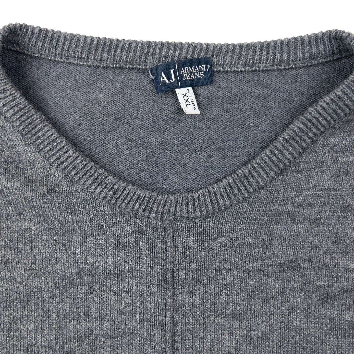 Vintage 2000s Armani Jeans Jumper Size M | Medium, Grey