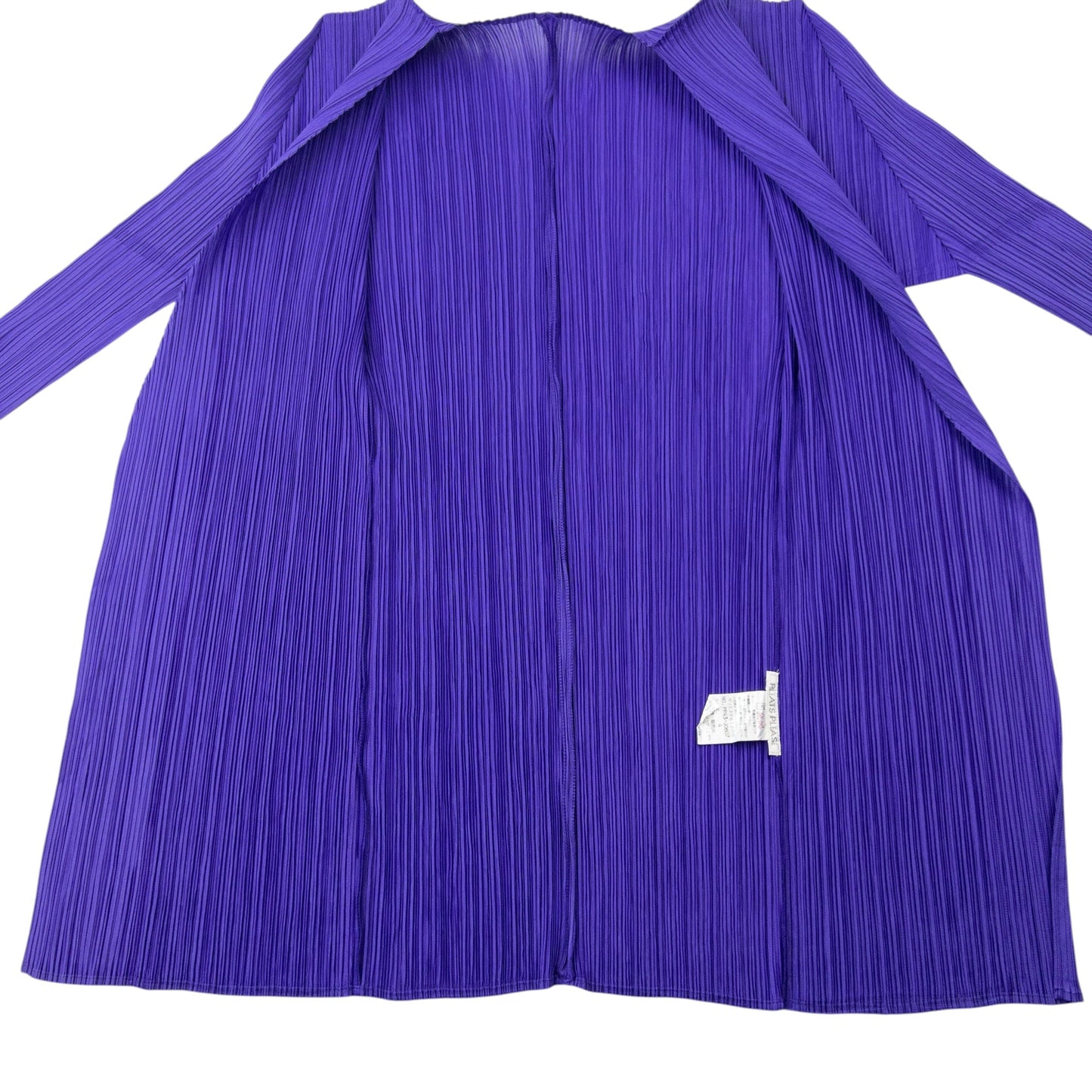 Vintage 90s Pleats Please By Issey Miyake Pleated Cardigan Womens Size M | Medium, Purple