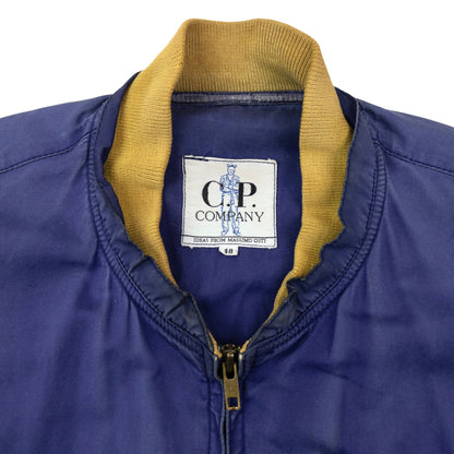 Vintage 80s CP Company Zip Off Sleeve Bomber Jacket Size M | Medium, Purple