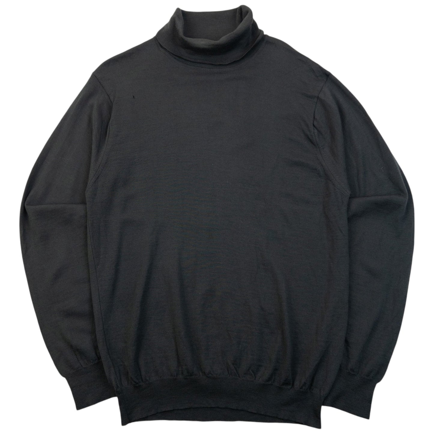 Vintage 2000s Issey Miyake White Label Turtleneck Jumper Size S | Small, Grey
