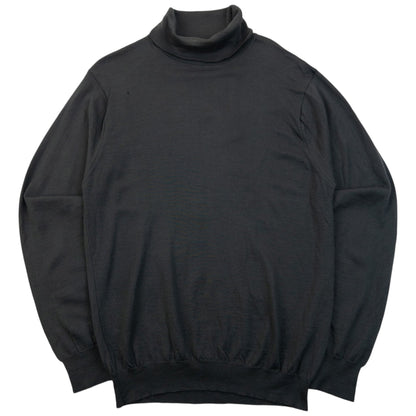 Vintage 2000s Issey Miyake White Label Turtleneck Jumper Size S | Small, Grey