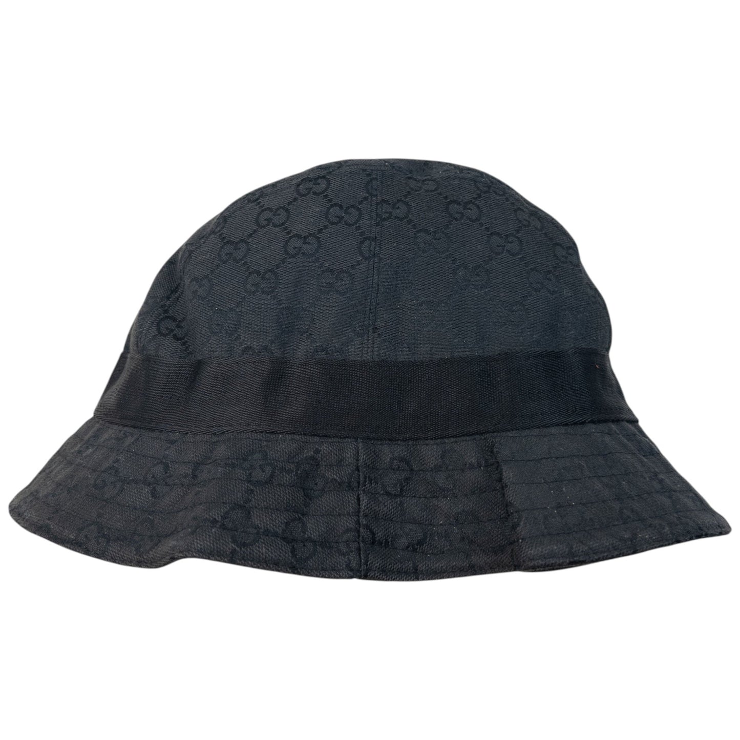 Vintage 2000s Gucci By Tom Ford Monogram Bucket Hat Size S | O/S, Black