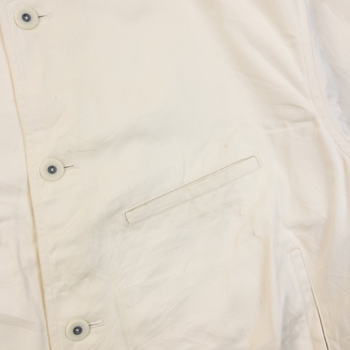 Vintage 80s Issey Miyake MEN Button Up Jacket | Large, Cream