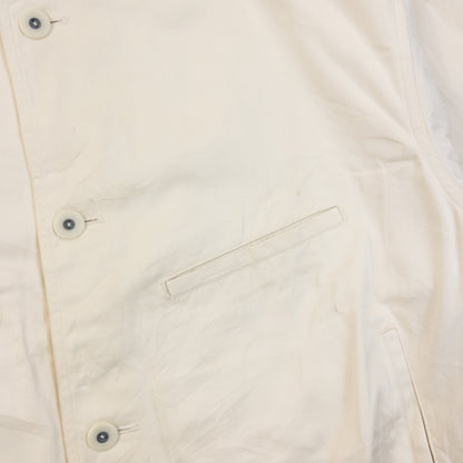 Vintage 80s Issey Miyake MEN Button Up Jacket | Large, Cream