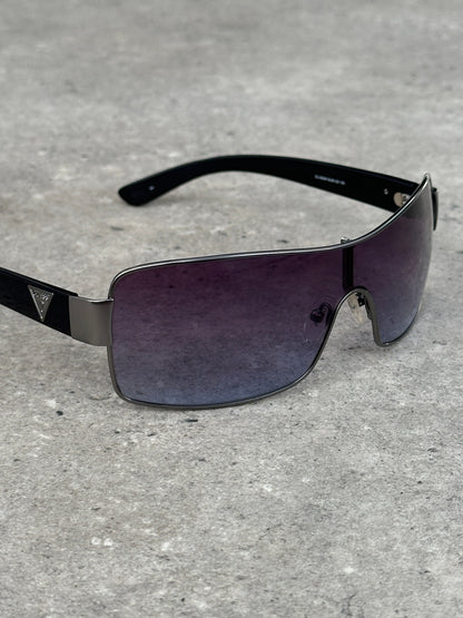 Guess 2000s Oversized Shield Logo Sunglasses