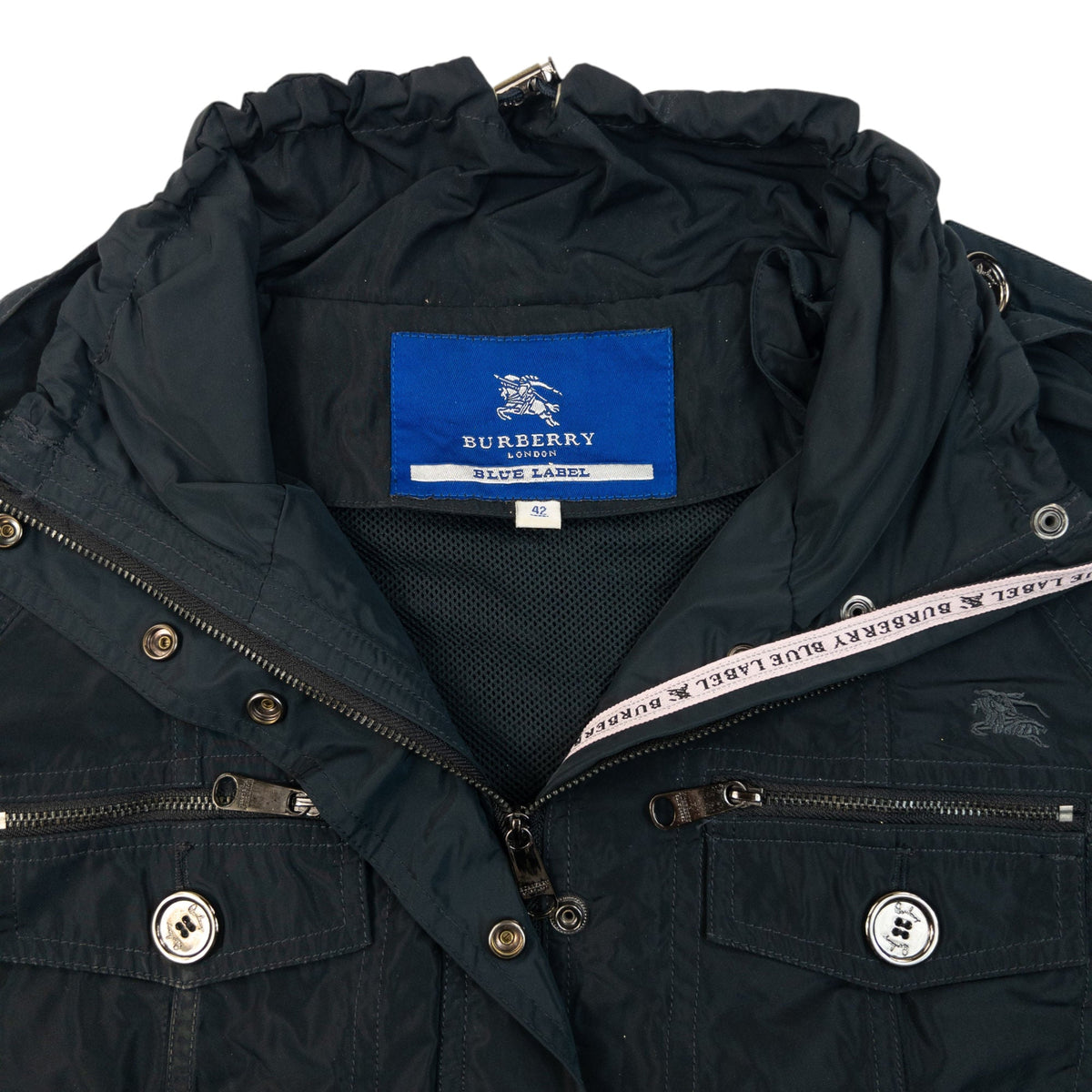 Vintage 2000s Burberry Blue Label Adjustable Jacket Womens Size S | Small, Multicoloured